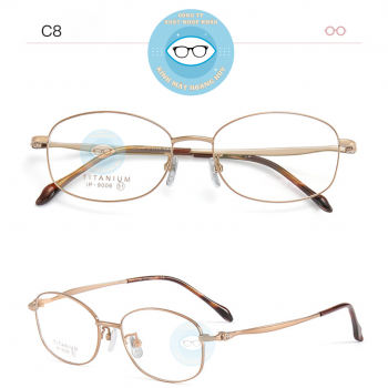 Gọng kính kim loại mã 9006